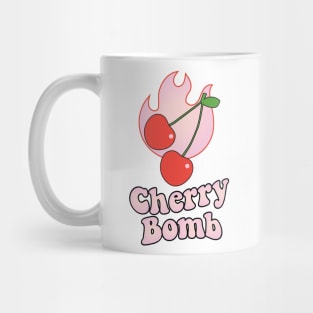 Cherry Bomb and Pink Flaming Design Mug